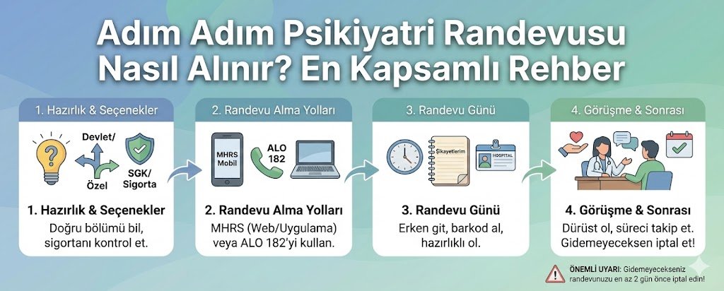 Adım Adım Psikiyatri Randevusu Nasıl Alınır? En Kapsamlı Rehber