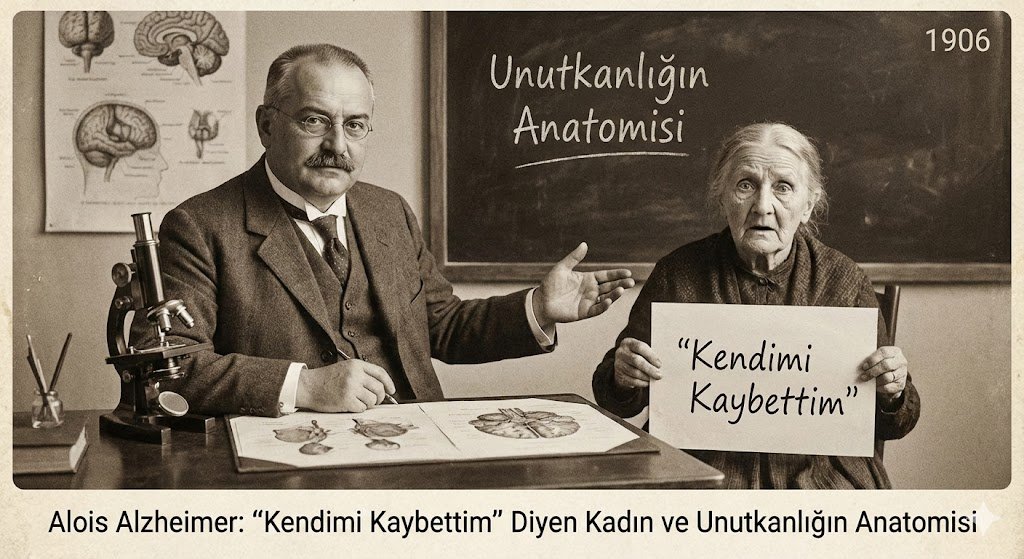 Alois Alzheimer "Kendimi Kaybettim" Diyen Kadın ve Unutkanlığın Anatomisi