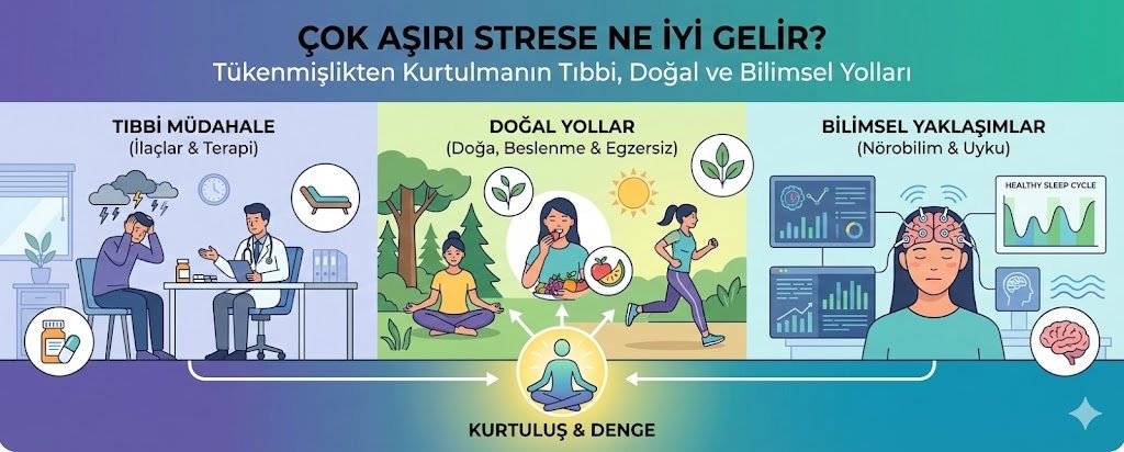 Çok Aşırı Strese Ne İyi Gelir? Tükenmişlikten Kurtulmanın Tıbbi, Doğal ve Bilimsel Yolları
