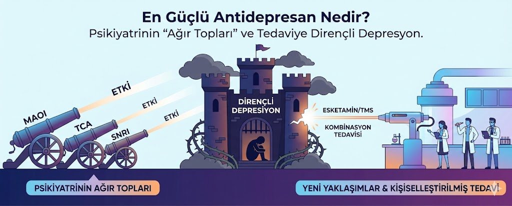 En Güçlü Antidepresan Nedir? Psikiyatrinin "Ağır Topları" ve Tedaviye Dirençli Depresyon