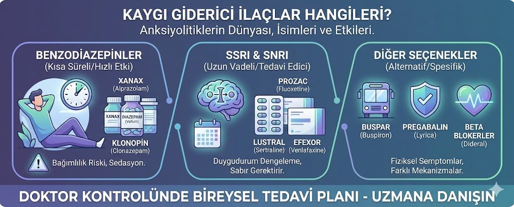 Kaygı Giderici İlaçlar Hangileri? Anksiyolitiklerin Dünyası, İsimleri ve Etkileri