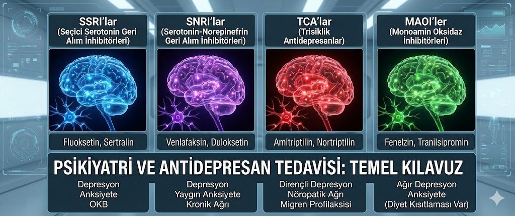 Psikiyatri Doktorları Hangi Hastalığa Hangi Antidepresanı Verir?