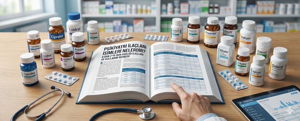 Psikiyatri İlaçları İsimleri Nelerdir? A'dan Z'ye Ruh Sağlığı İlaçları ve Kullanım Rehberi