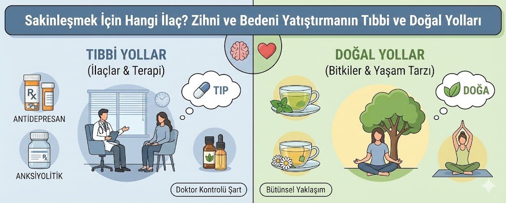 Sakinleşmek İçin Hangi İlaç? Zihni ve Bedeni Yatıştırmanın Tıbbi ve Doğal Yolları