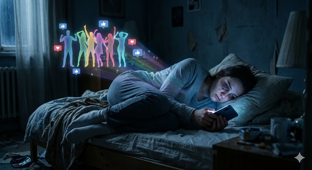 Sosyal Medya Depresyonu Mükemmel Hayatlar ve Yetersizlik Hissi